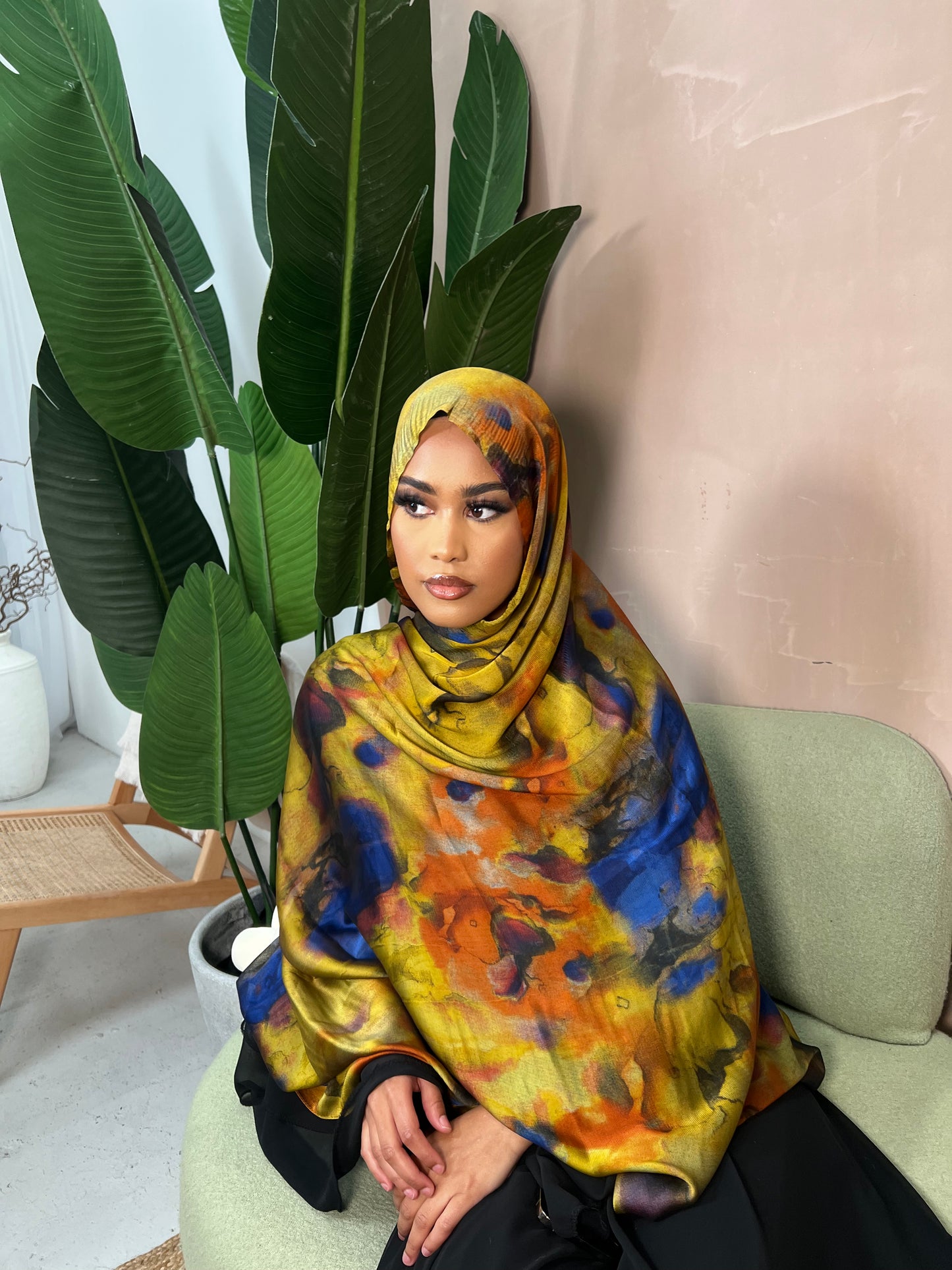 Horizon Gold Satin Hijab